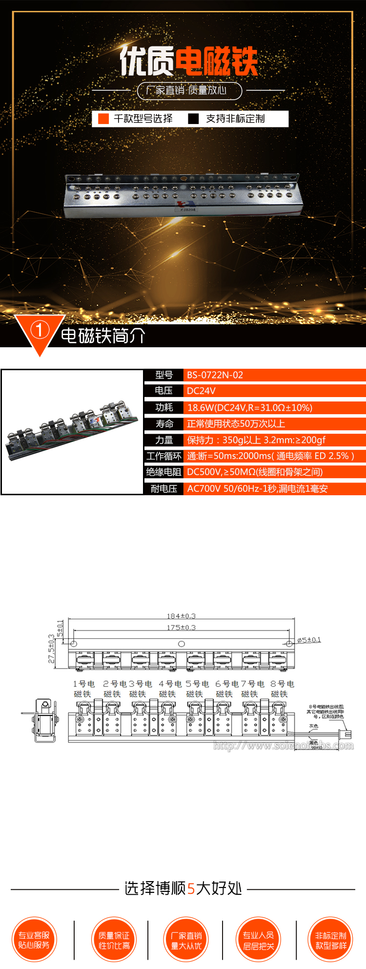 电脑横机电磁铁